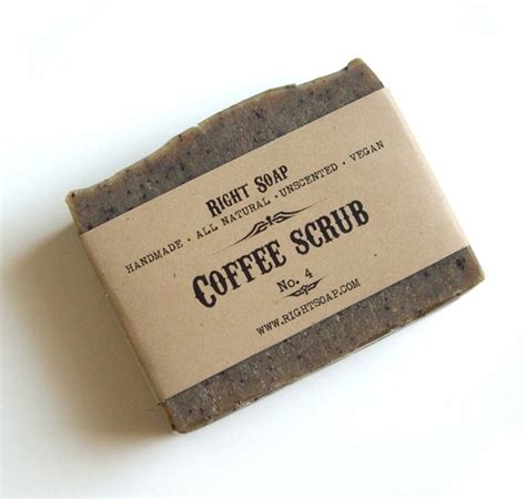 Scrub Soap Bar Exfoliating Coffee Lover T All Natural Soaps