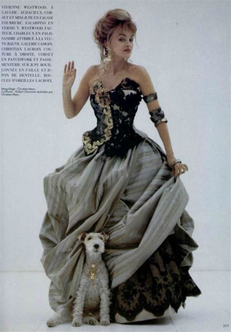 Being an actress isn't fun anymore. Christian Lacroix A/H 1993-94 "50". Arielle Dombasle. en ...