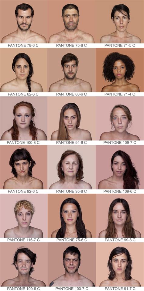 Pantone People By Angelica Dass Skin Shades Human Skin Color Skin Color