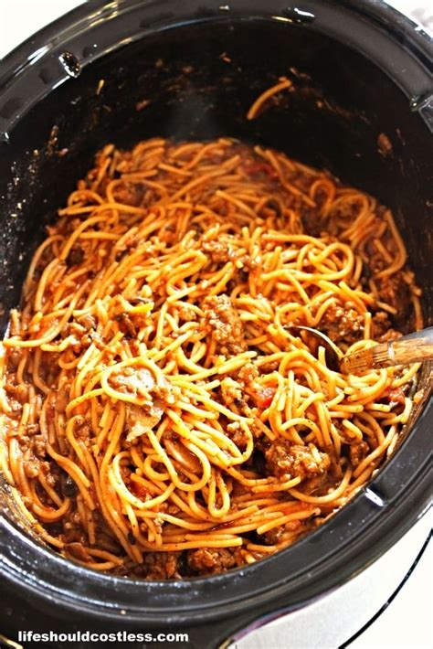 Crockpot Spaghetti Life Should Cost Less