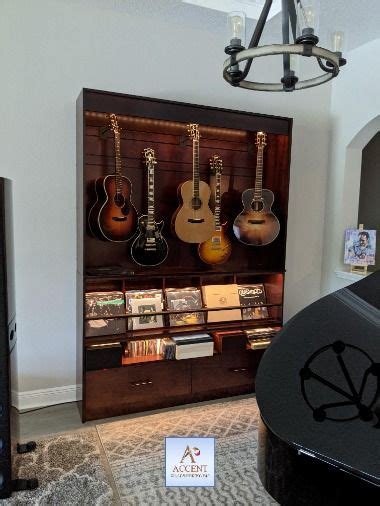 Custom Guitar Room And Cabinets Showcase Your Style And Personality