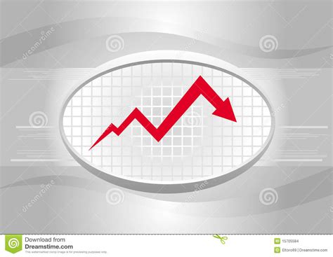 Economic Recession Graph Stock Vector Illustration Of Global 15705584