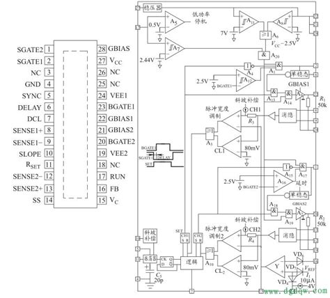 Lt3782主要引脚排列及内部电路框图 集成电路内部结构电工电气学习网