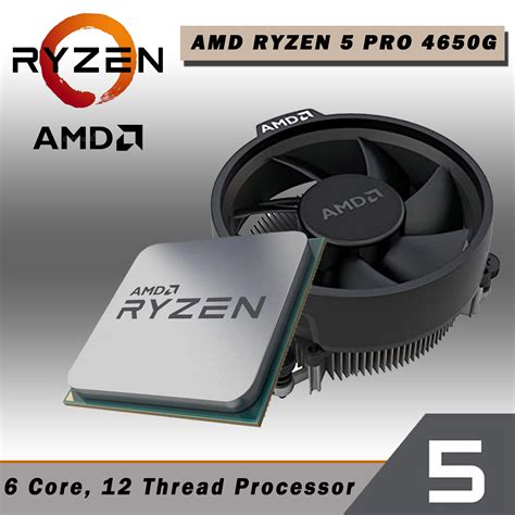 Amd Ryzen 5 Pro 4650g With Radeon Graphics 7 6cores 12 Thread