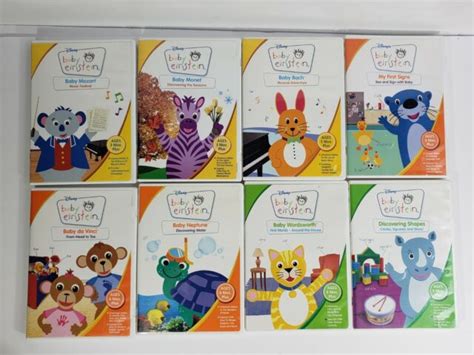 Disney Baby Einstein Dvds Set Of 8 Mozart Bach Da Vinci Wordsworth