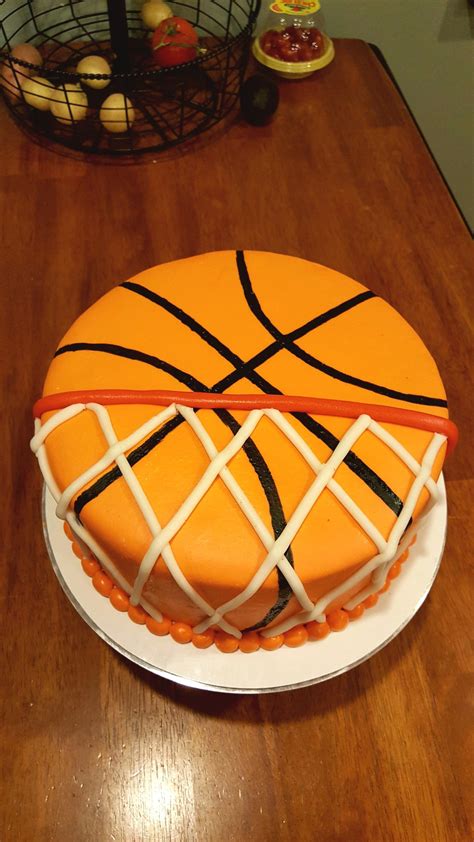 Basketball Cake Fondant Basketball Birthday Cake Basketball Cake Sports Birthday Cakes