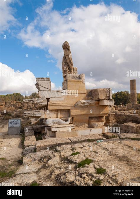 Naval Monument In Cyrene Agora Stock Photo Alamy