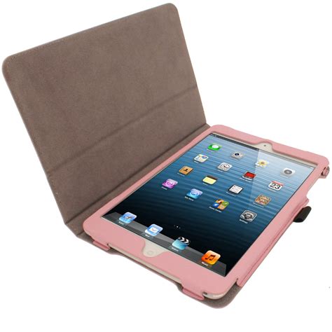 Igadgitz Pink Ergo Portfolio Pu Leather Case For Apple Ipad Mini