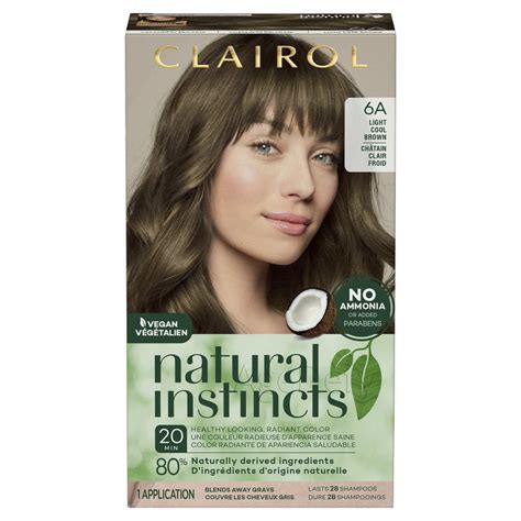 Clairol Natural Instincts Demi Permanent Hair Color Crème 6a Light Cool Brown 1 Application