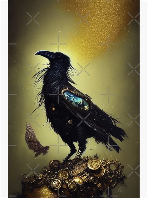 Steampunk Raven Intricate Extremely Detailed Steampunk Artwork