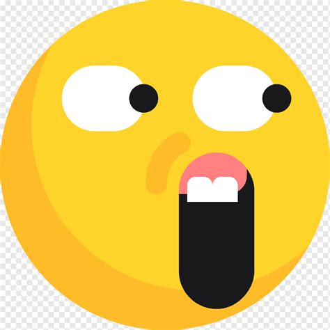 Emotikon Ekspresi Kaget Ikon Emoji Png PNGWing