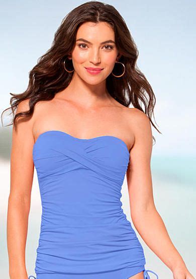 Anne Cole Signature Solid Twist Front Tankini Belk Everyday Free