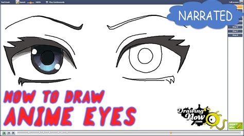 How To Draw Anime Eyes Step By Step Narrated Youtube