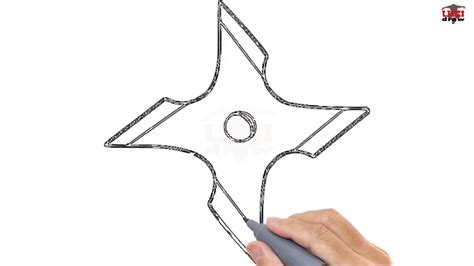 How To Draw A Ninja Star Easy Step By Step Drawing Tutorials For Kids