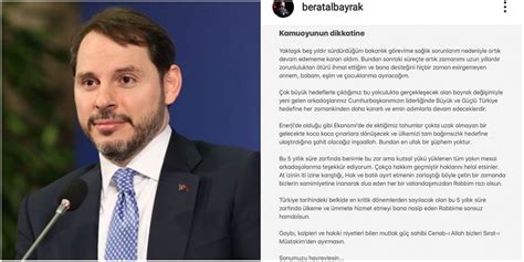 Stifa Etti Ini Duyuran Hazine Ve Maliye Bakan Berat Albayrak Kimdir