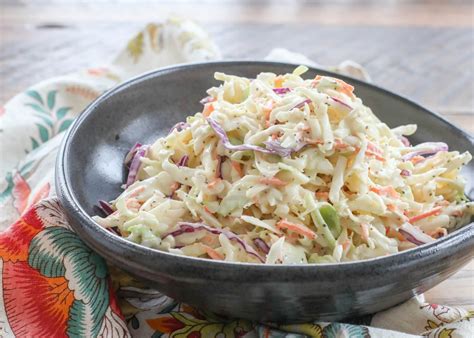 Creamy Southern Style Coleslaw Best Coleslaw Recipe Homemade