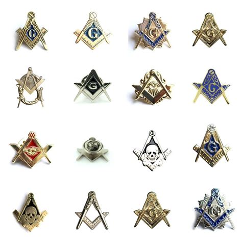 Masonic Lapel Pin Freemasonry Square And Compass Mason