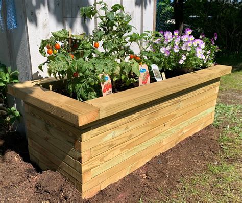 Rectangular Garden Planter Box Step By Step Plans 2ft By Etsy Uk