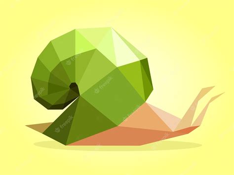 Premium Vector Image Of Slug Polygonal Art Vector Illustration