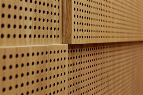 Ldf Foam White Mdf Perforated Acoustic Wall Panel For Sound Absorbers