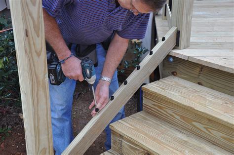 How To Install Deck Stair Railings Decks Com