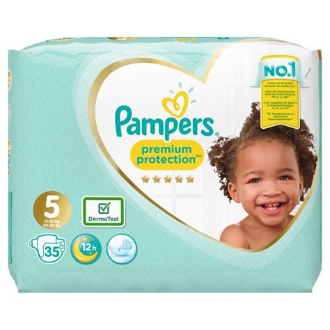 Pampers Premium Protection New Baby Nappies Size 5 Essential Pack