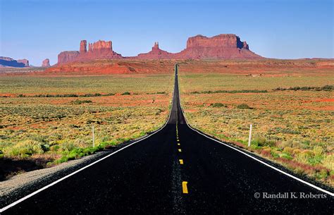 Us Highway 163 Through Monument Valley Utah Randall K Roberts