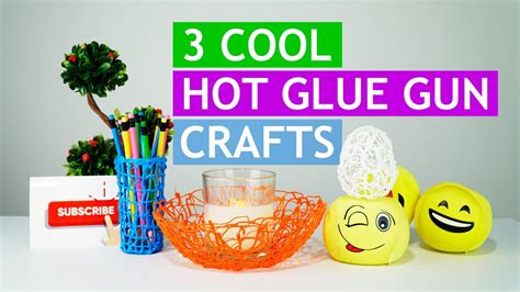 3 Cool Hot Glue Gun Crafts Diy Hot Glue Gun Hacks Youtube