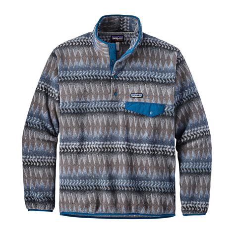 Patagonia Mens Lightweight Synchilla Snap Pullover Fleece Ebay