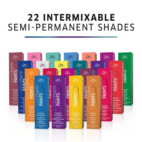 Wella Color Charm Paints Semi Permanent Hair Dye For Temporary Hair