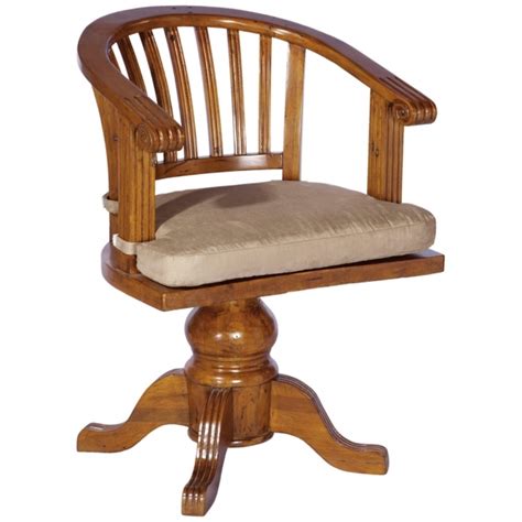 Their aesthetic appeal is also key in defining the vibe of an. Antique Wooden Swivel Desk Chair Image 04 | Chair Design