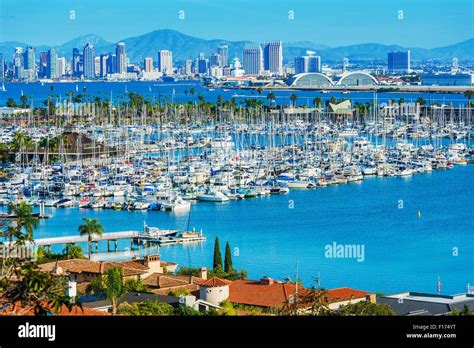 Panorama Of San Diego California United States San Diego North Bay