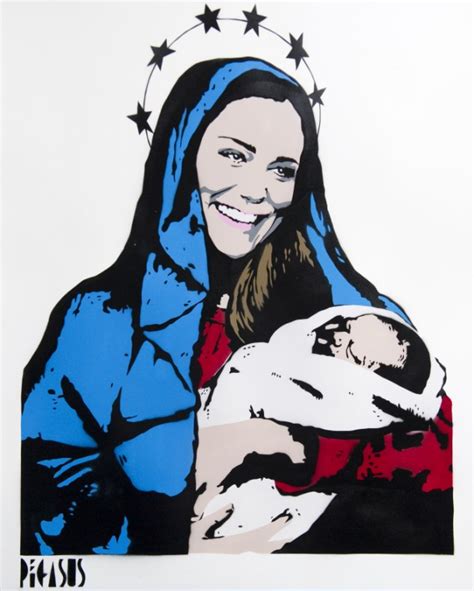 Duchess And Her Newborn Prince Get The Biblical Look In Graffiti Art