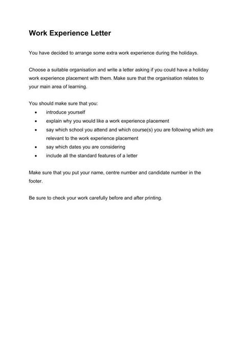 Use these tips to make your job application form stand out. 16+ Experience Letter Format Templates - PDF | Free ...