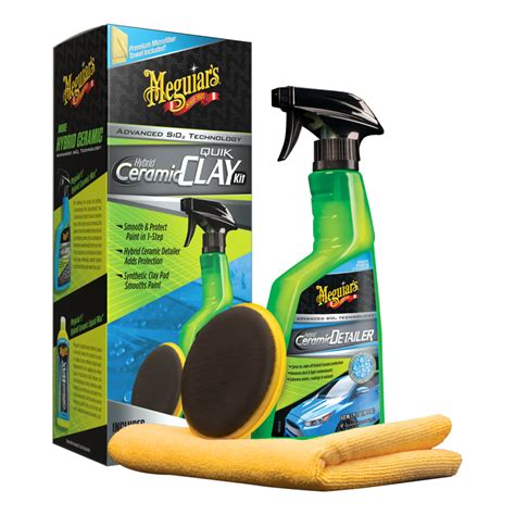 Meguiar's Hybrid Ceramic Quik Clay Kit - Get a Smooth Finish with Hybrid Ceramic Protection ...
