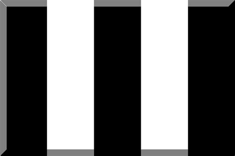 600px Five Horizontal Black White Stripes Icon Free Download