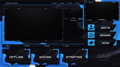 Free Stream Overlay Template Various Colors Streaming
