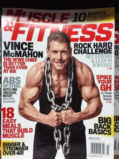 PHOTO Vince McMahon On The Cover Of Muscle And Fitness Magazine March