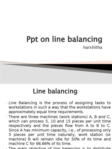 On Line Balancing Pdf Applied Mathematics Business