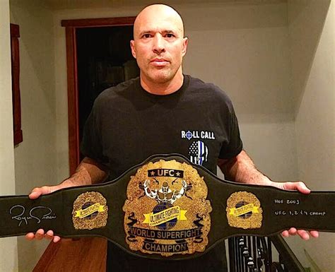 Royce Gracie Signed Full Size Ufc 1 Championship Belt Inscribed Hof