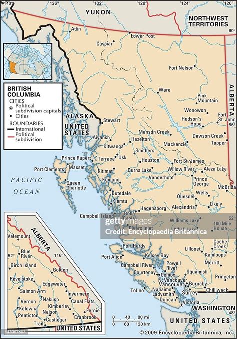 Map Of British Columbia Political Map Of British Columbia Canada News Photo Getty Images