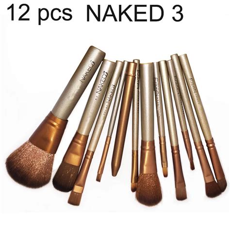 12 Pcs Professional New Naked 3 Makeup Brushes Tools Nk3 Make Up Brushes Kit Pinceaux Maquillage