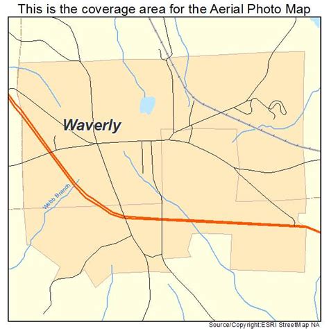 Aerial Photography Map Of Waverly Al Alabama