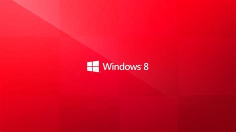 🥇 Red Windows 8 Wallpaper 31088