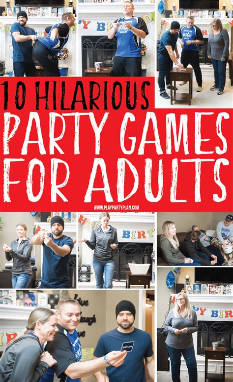 Hilarious Party Games For Adults Birthday Games For Adults Party