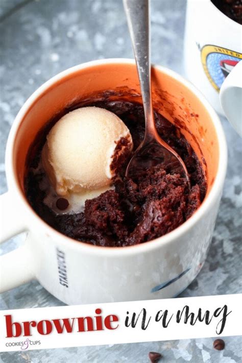 Brownie dans une tasse Guérissez votre envie de chocolat Bonnes