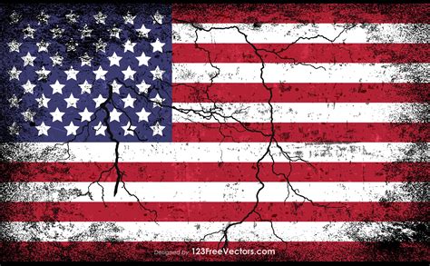Tattered American Flag Vector At Getdrawings Free Download