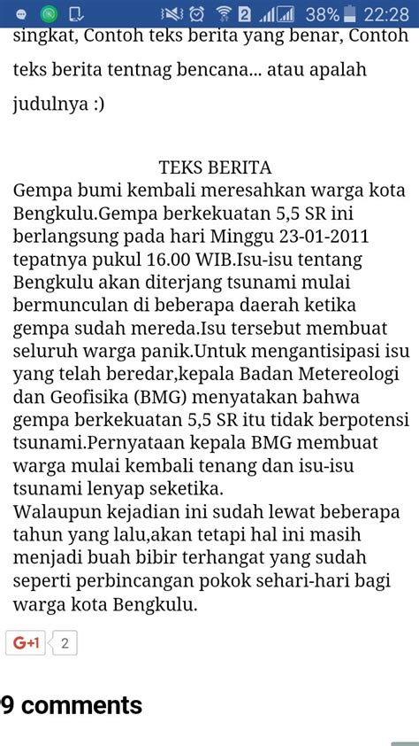 Contoh Teks Berita Singkat Yang Mengandung Unsur 5w 1h Terbaru Riset Riset