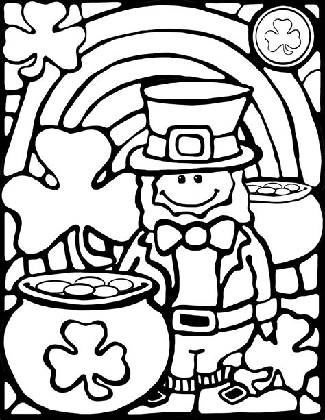 Printable St Patrick Day Coloring Pages