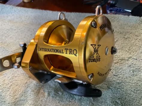 PENN INTERNATIONAL TRQ Torque 300X Gold Fishing Reel Star Drag With